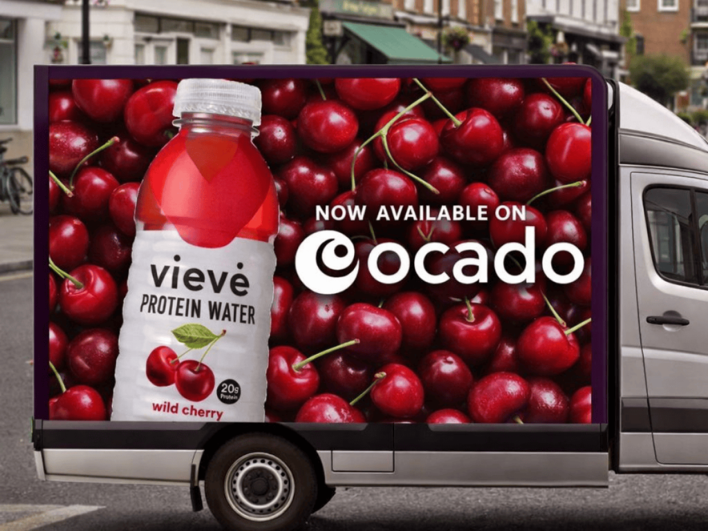 Cherry Vieve Protein Water Lands On Ocado
