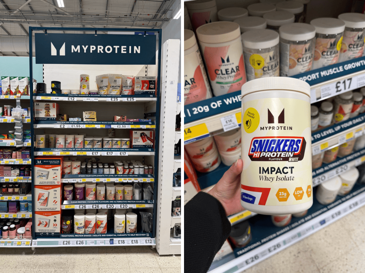 Myprotein Bays at Tesco