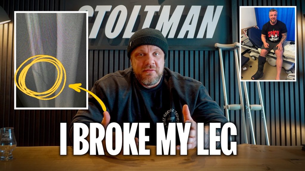 Luke Stoltman Breaks His Leg