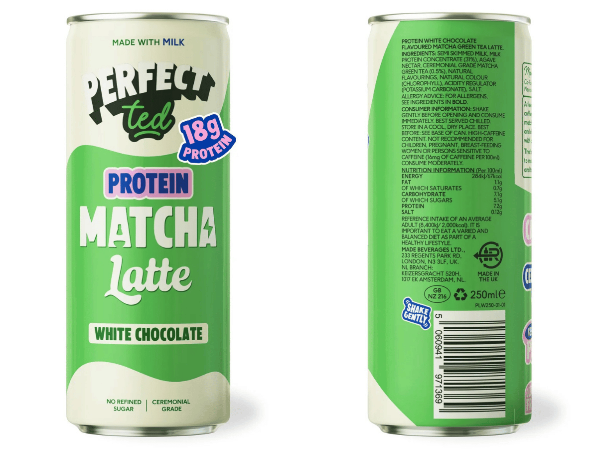 PerfectTed's new protein matcha latte