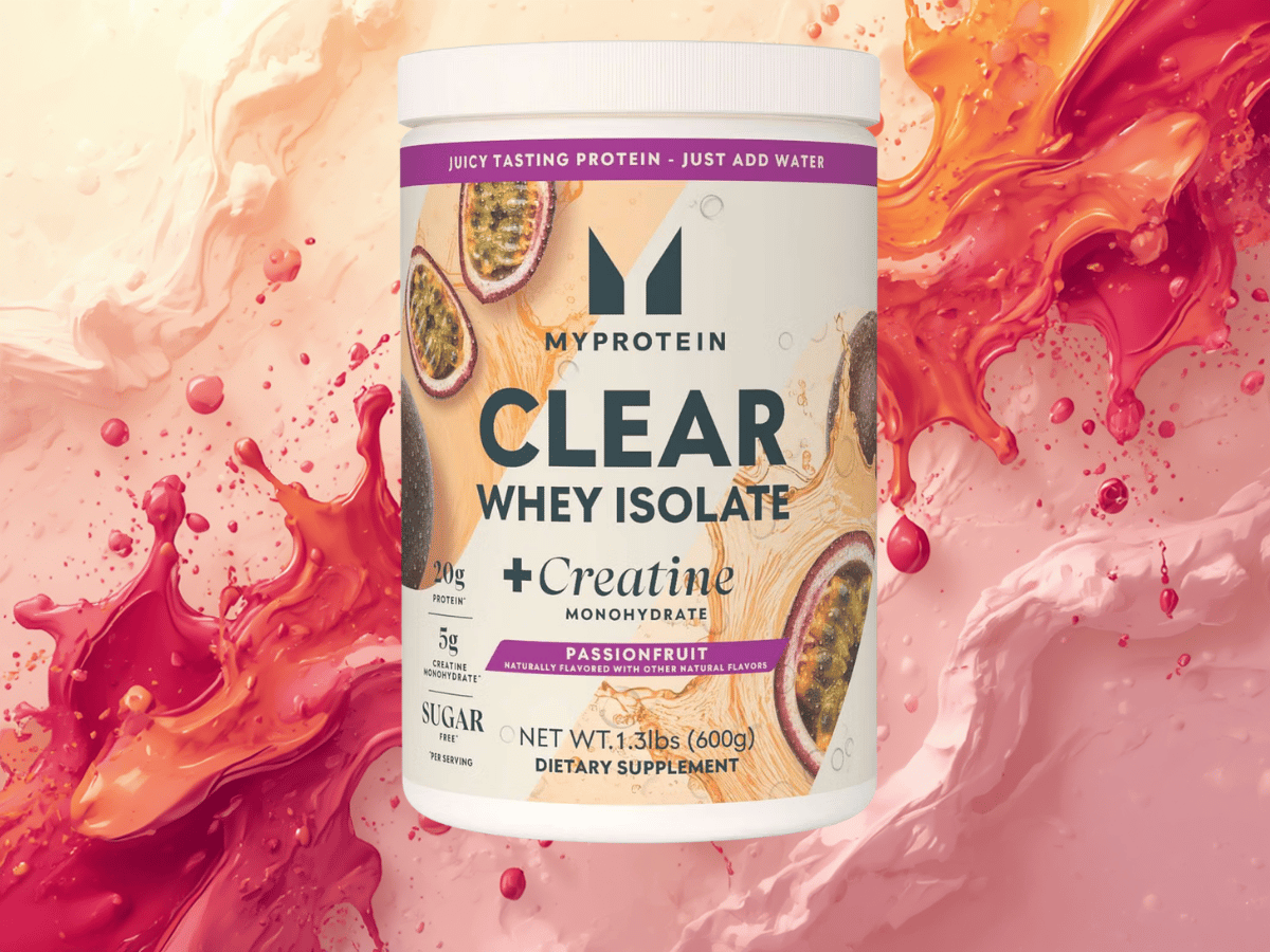 Myprotein's clear protein and creatine tubs