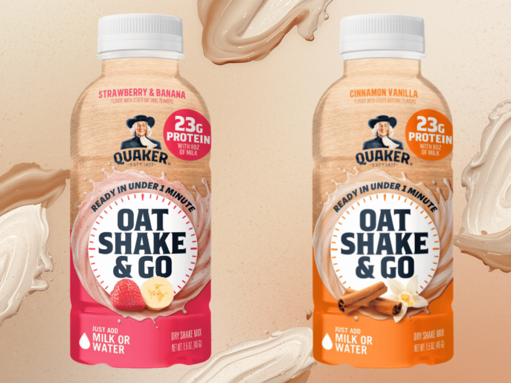 Quaker's blend of oats and protein powder
