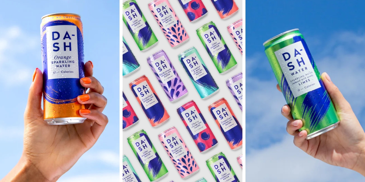 flavoured sparkling water cans